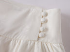 Satin Mixed Asymmetric Skirt