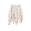 Satin Mixed Asymmetric Skirt