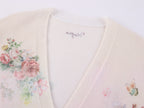 Fantasy Cat Print V-Neck Cardigan
