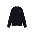 Playful True Flower Lace Distressed Sweatshirt