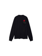 Playful True Flower Lace Distressed Sweatshirt