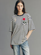 True Flower Lace Distressed T-shirt