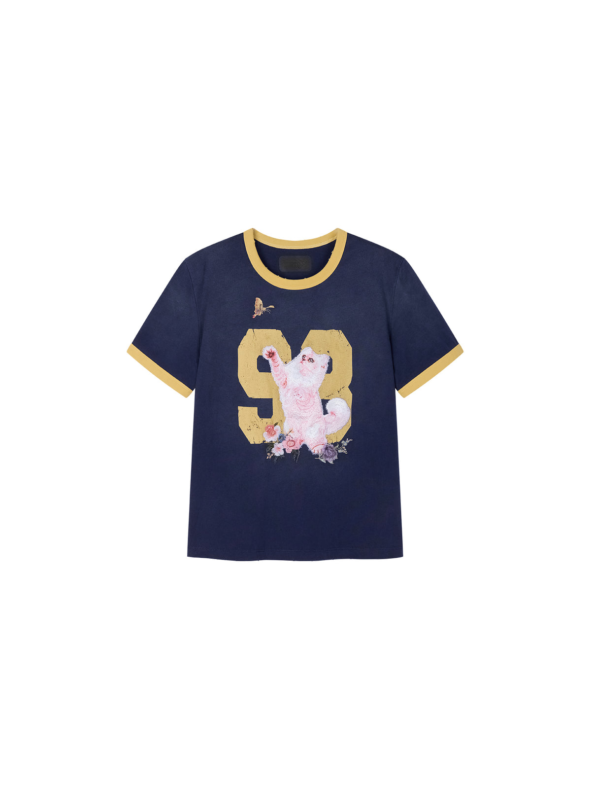 Fantasy Cat Embroidered T-shirt