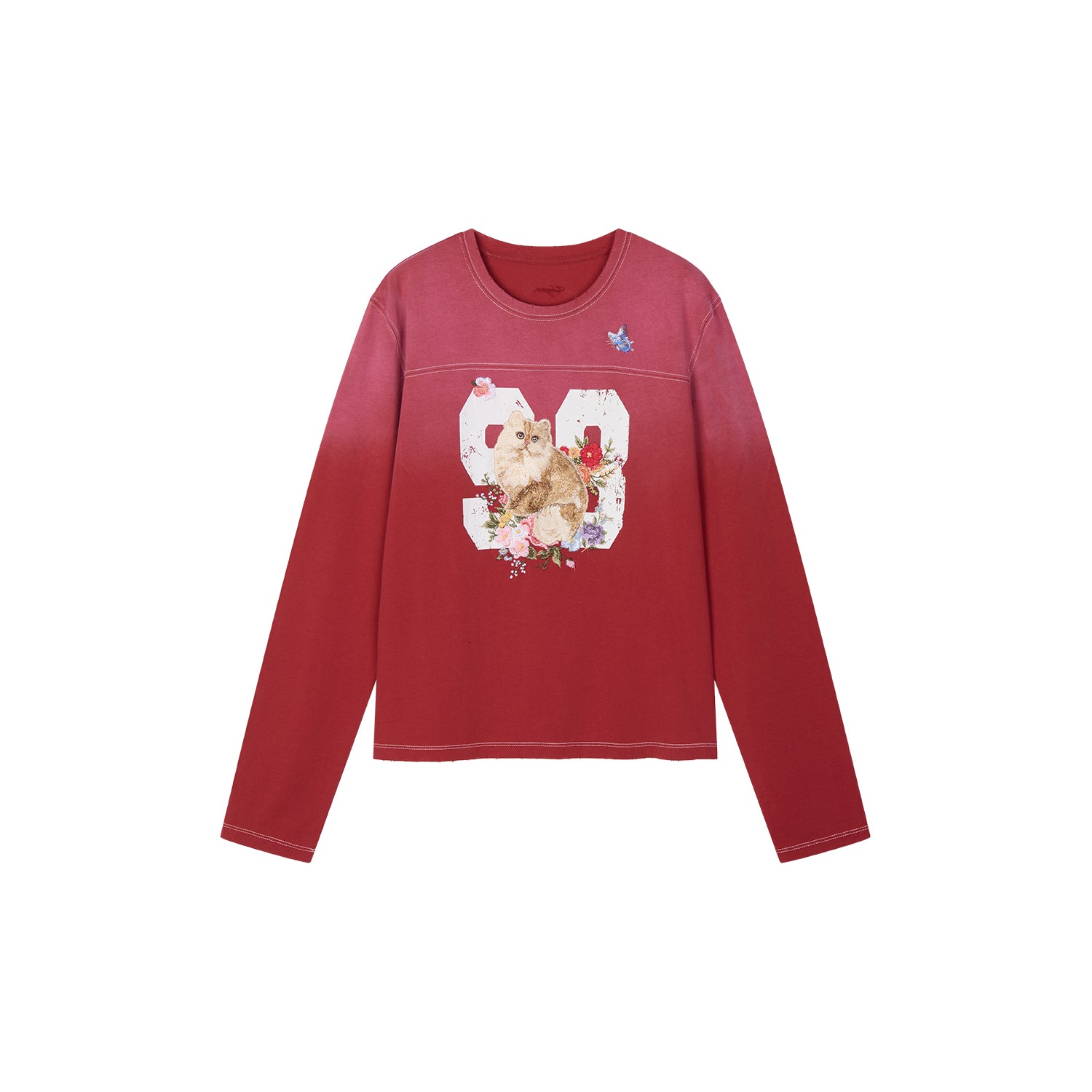 Fantasy Cat Embroidered Sweatshirt