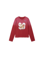 Fantasy Cat Embroidered Sweatshirt