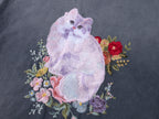 Fantasy Cat Embroidered T-shirt