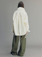 Casual Adjustable Drawstring Utility Shirt