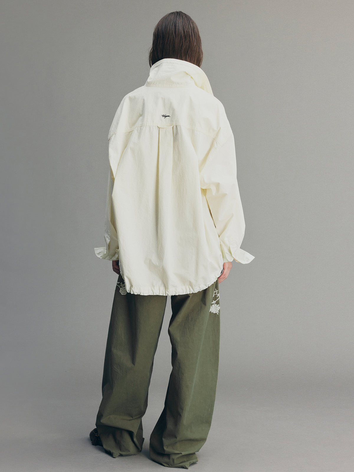 Casual Adjustable Drawstring Utility Shirt