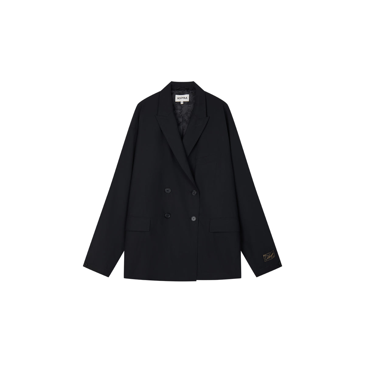 Bambi Embroidered Double-Breasted Blazer