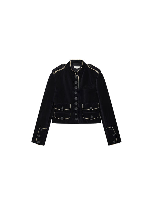Contrast Napoleon Military Jacket