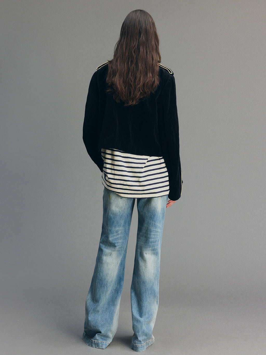 Contrast Napoleon Military Jacket
