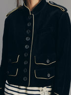 Contrast Napoleon Military Jacket