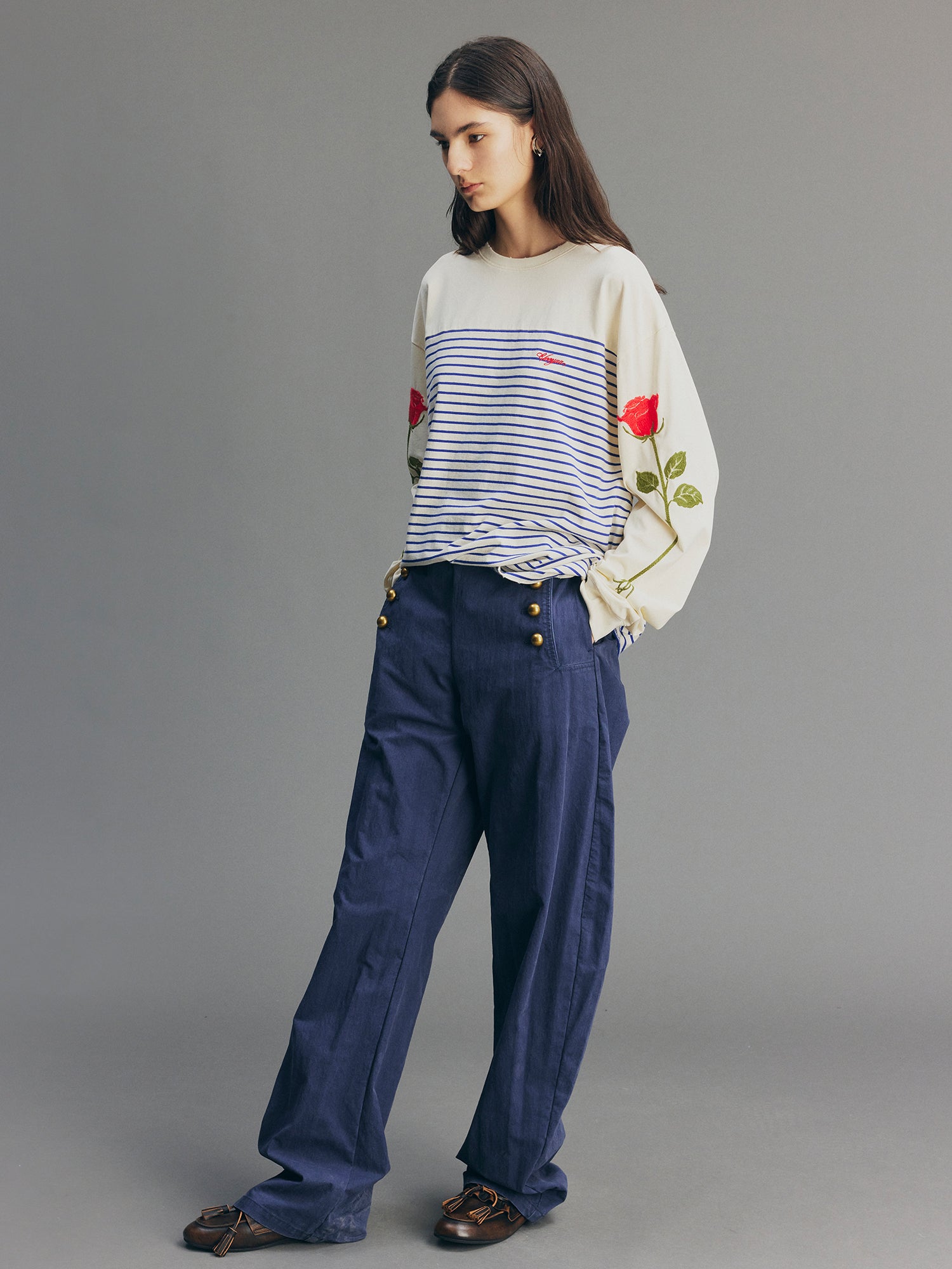 Vintage Romantic Military Pants