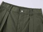 Vintage Embroidered Curved-Leg Pants