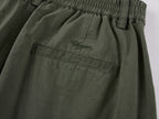Vintage Embroidered Curved-Leg Pants
