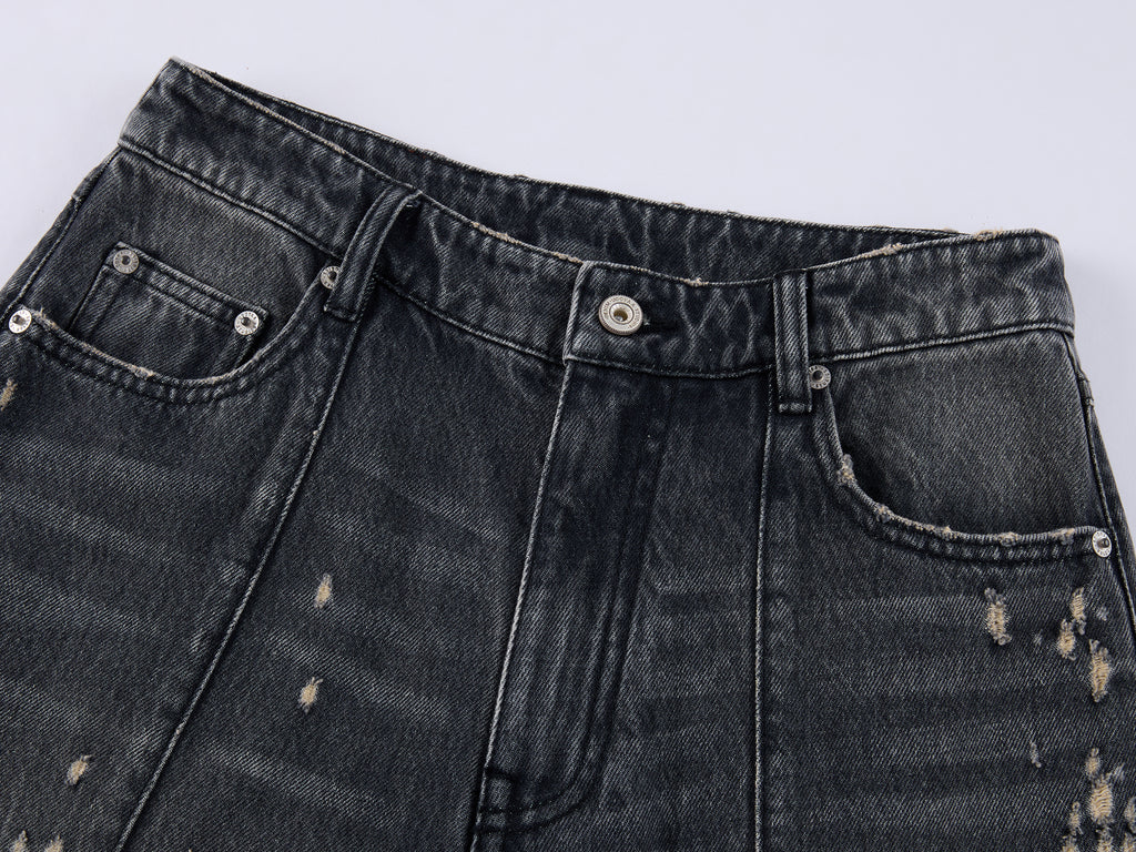 Rock Distressed Balloon Jeans