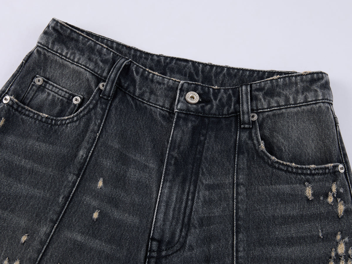Rock Distressed Balloon Jeans