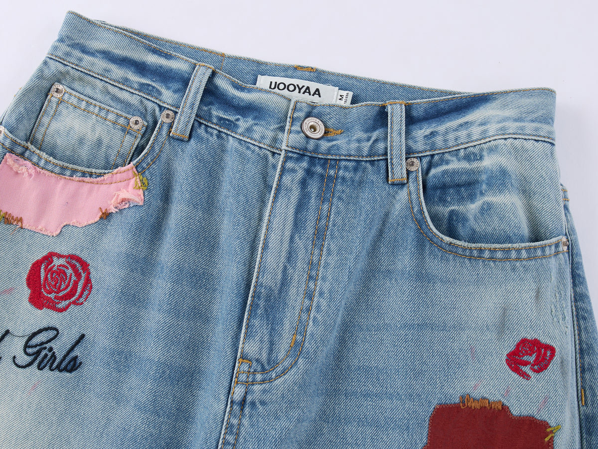 Vintage Patchwork Remake Jeans