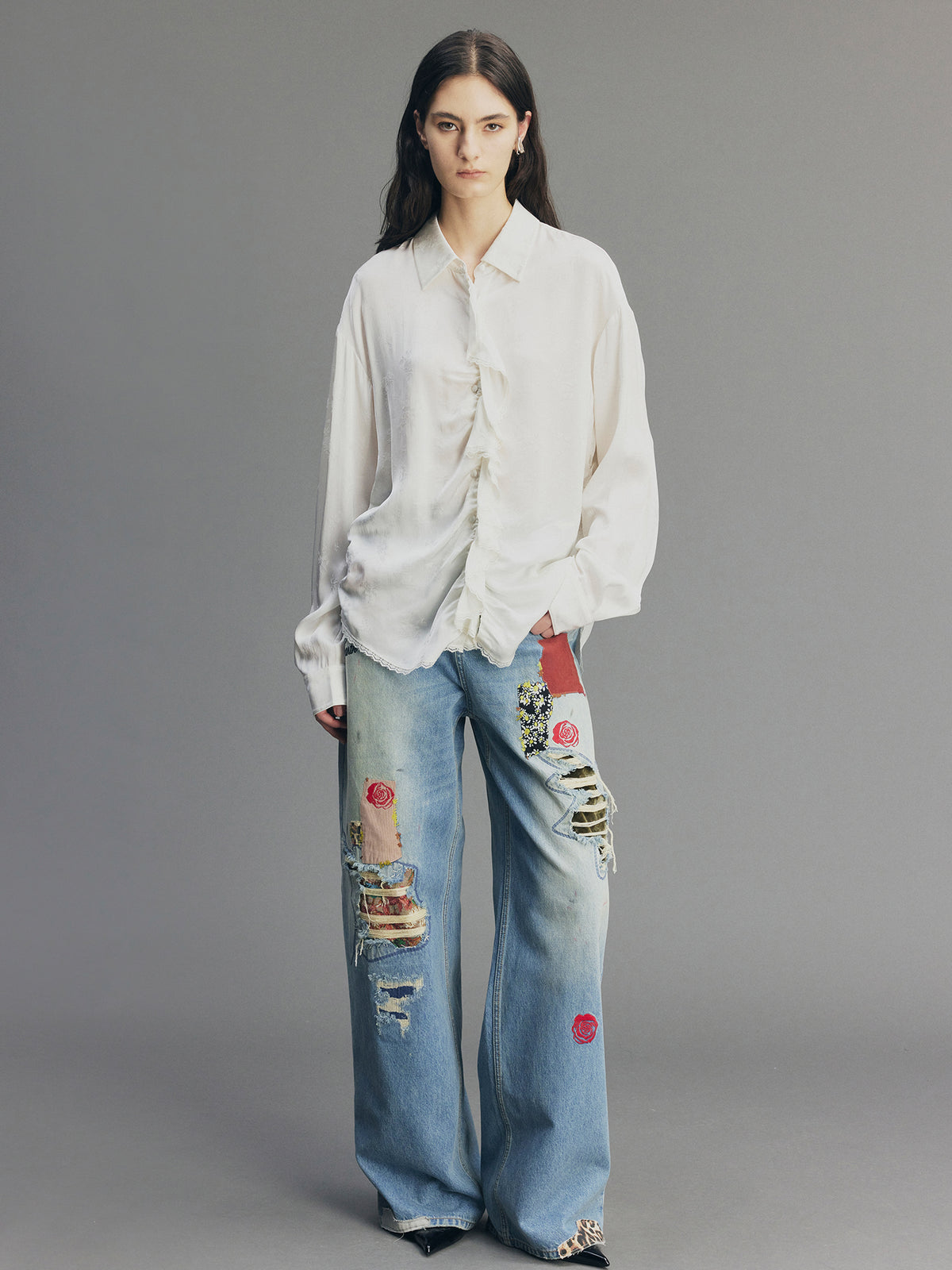 Vintage Patchwork Remake Jeans