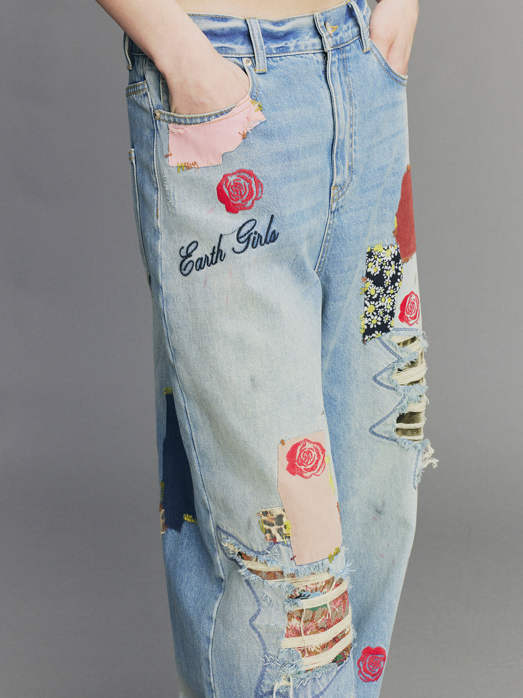 Vintage Patchwork Remake Jeans