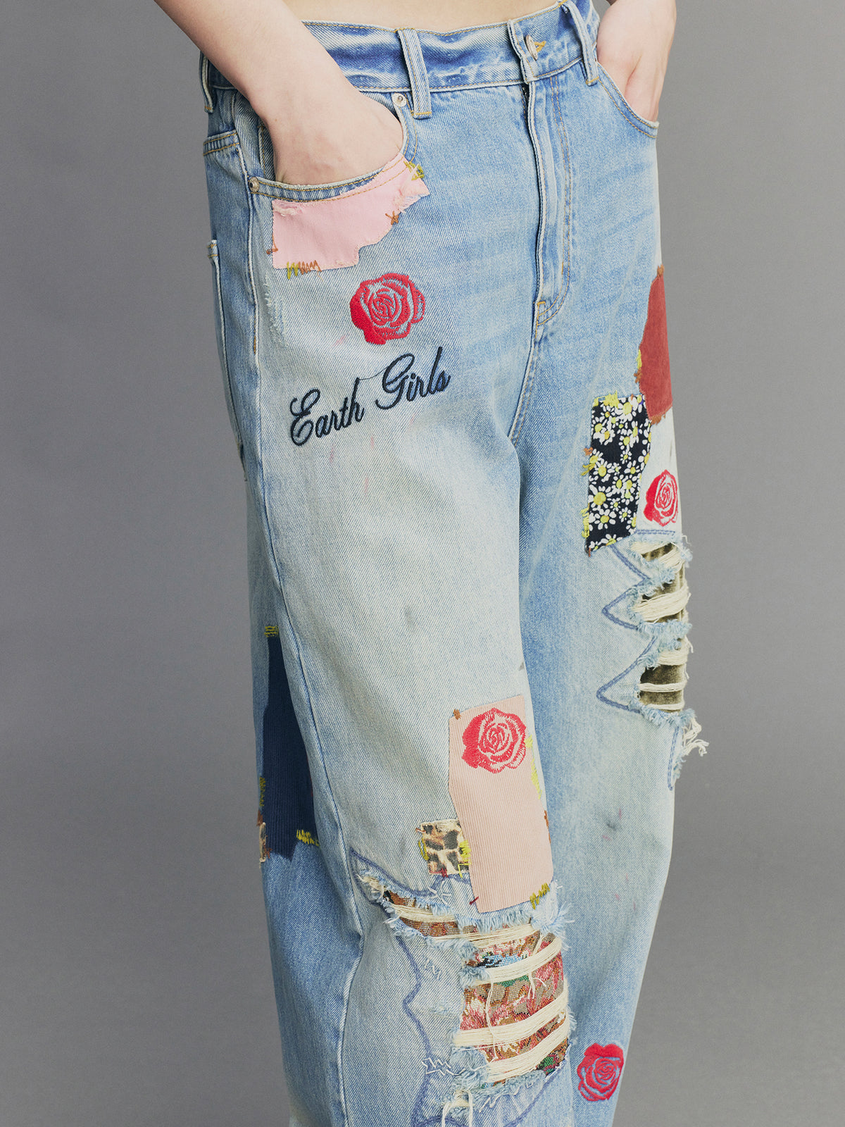 Vintage Patchwork Remake Jeans