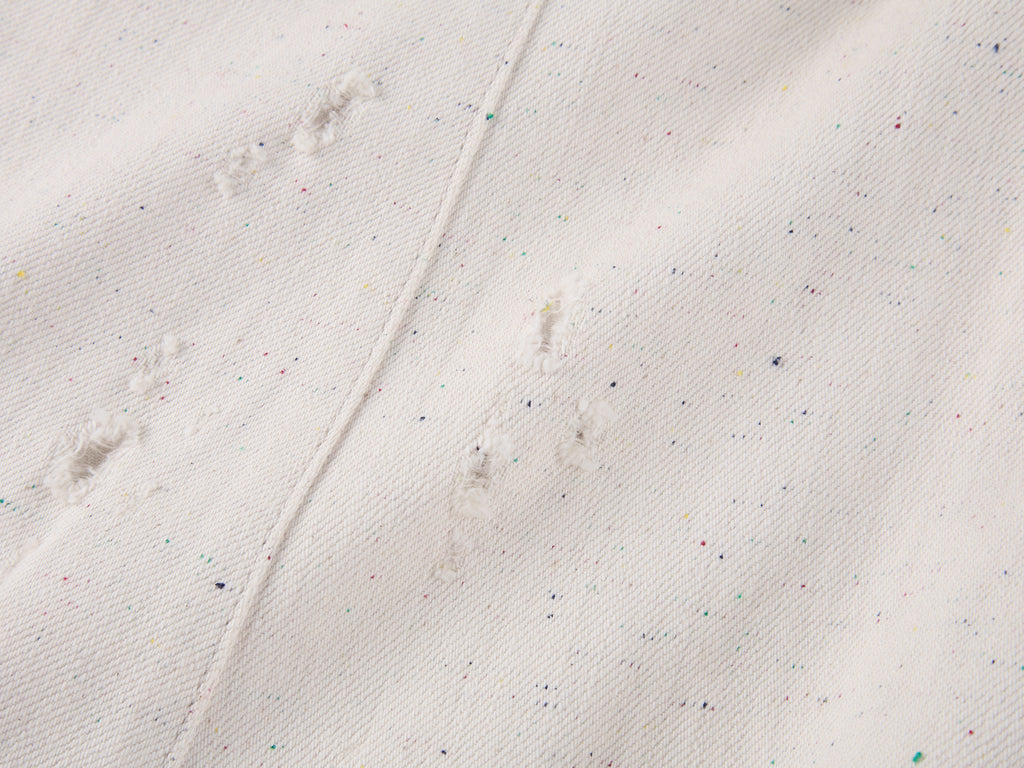 Speckled Distressed Balloon Jeans