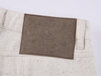 Speckled Distressed Balloon Jeans