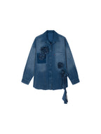 Vintage Romantic Lace Cargo Shirt