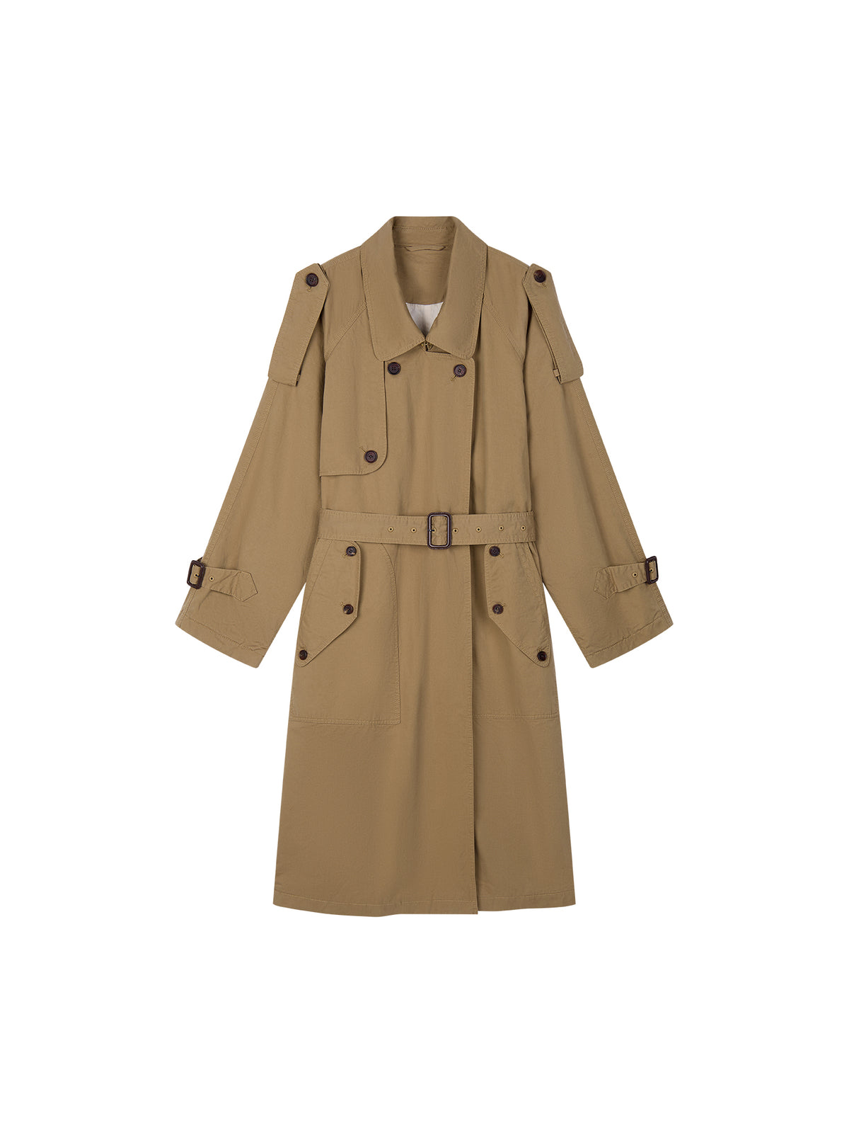 Relaxed Vintage Cotton Trench Coat