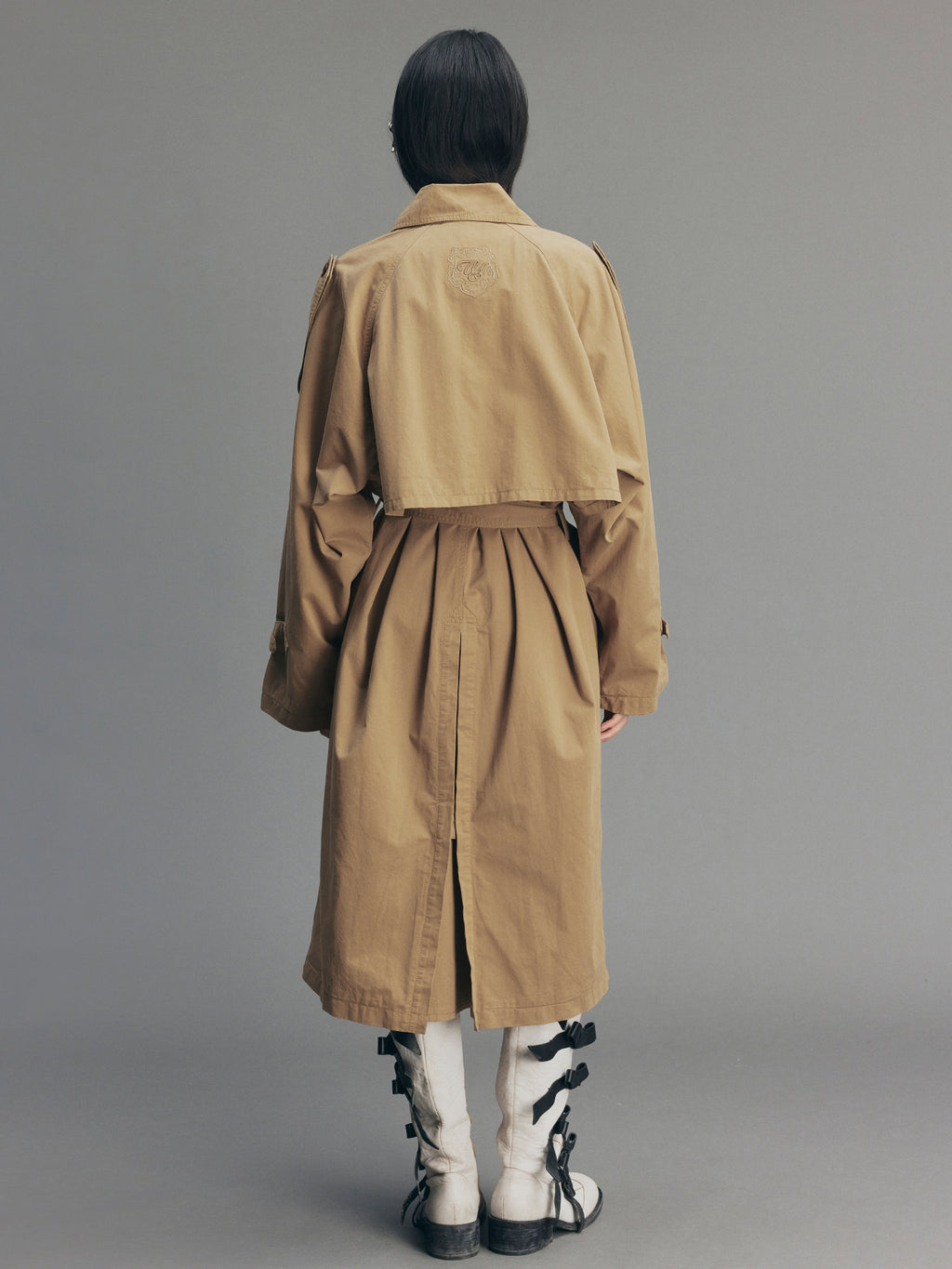Relaxed Vintage Cotton Trench Coat