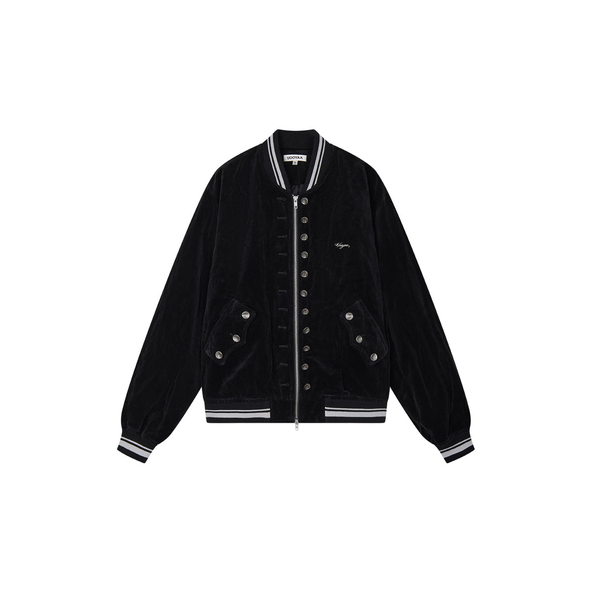 Napoleonic Officer Velvet Baseball Jacket