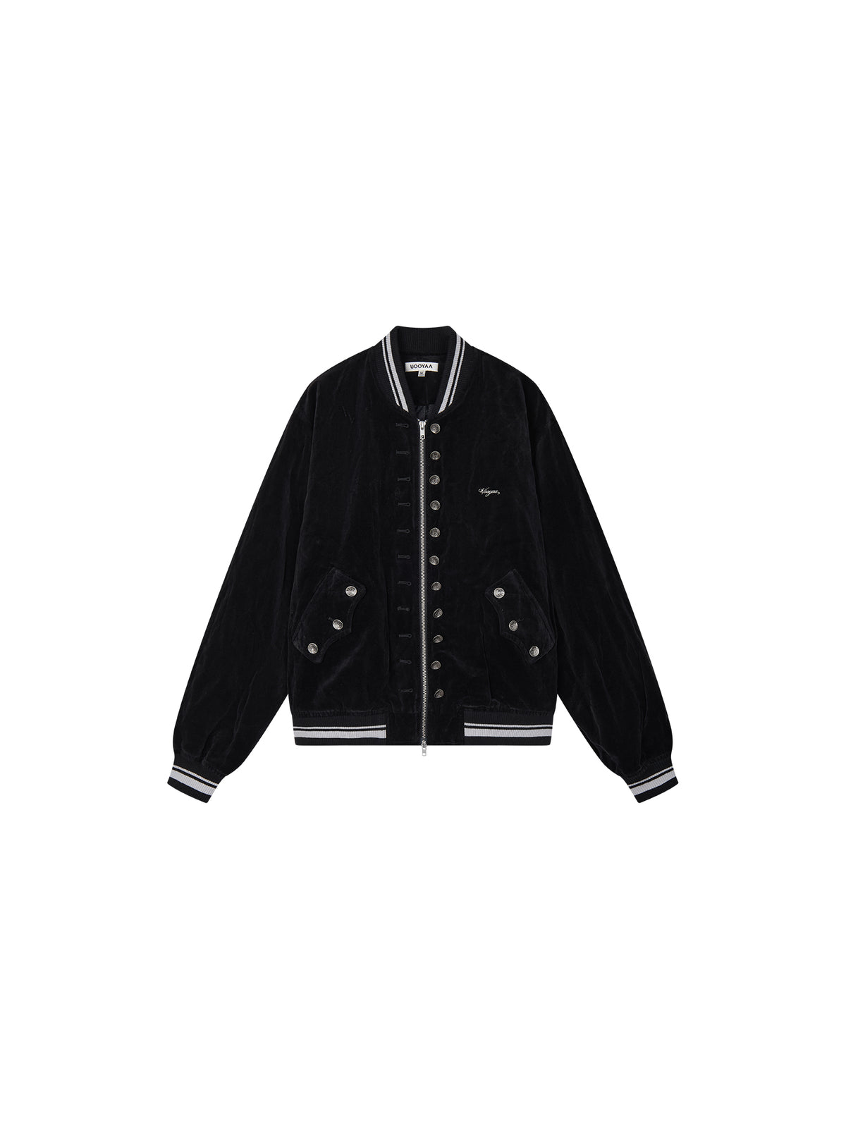 Napoleonic Officer Velvet Baseball Jacket