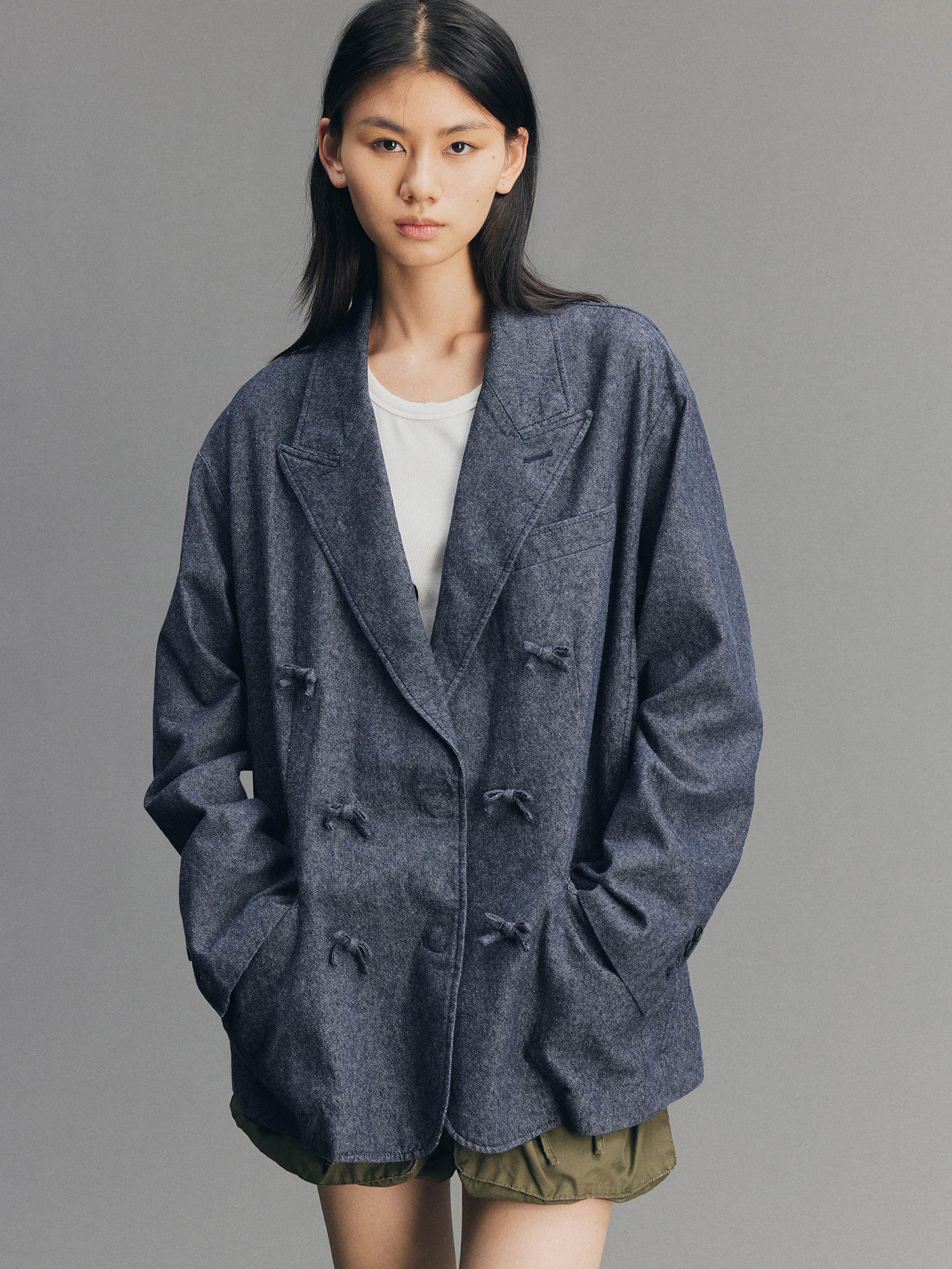 Playful Bow Vintage Blazer