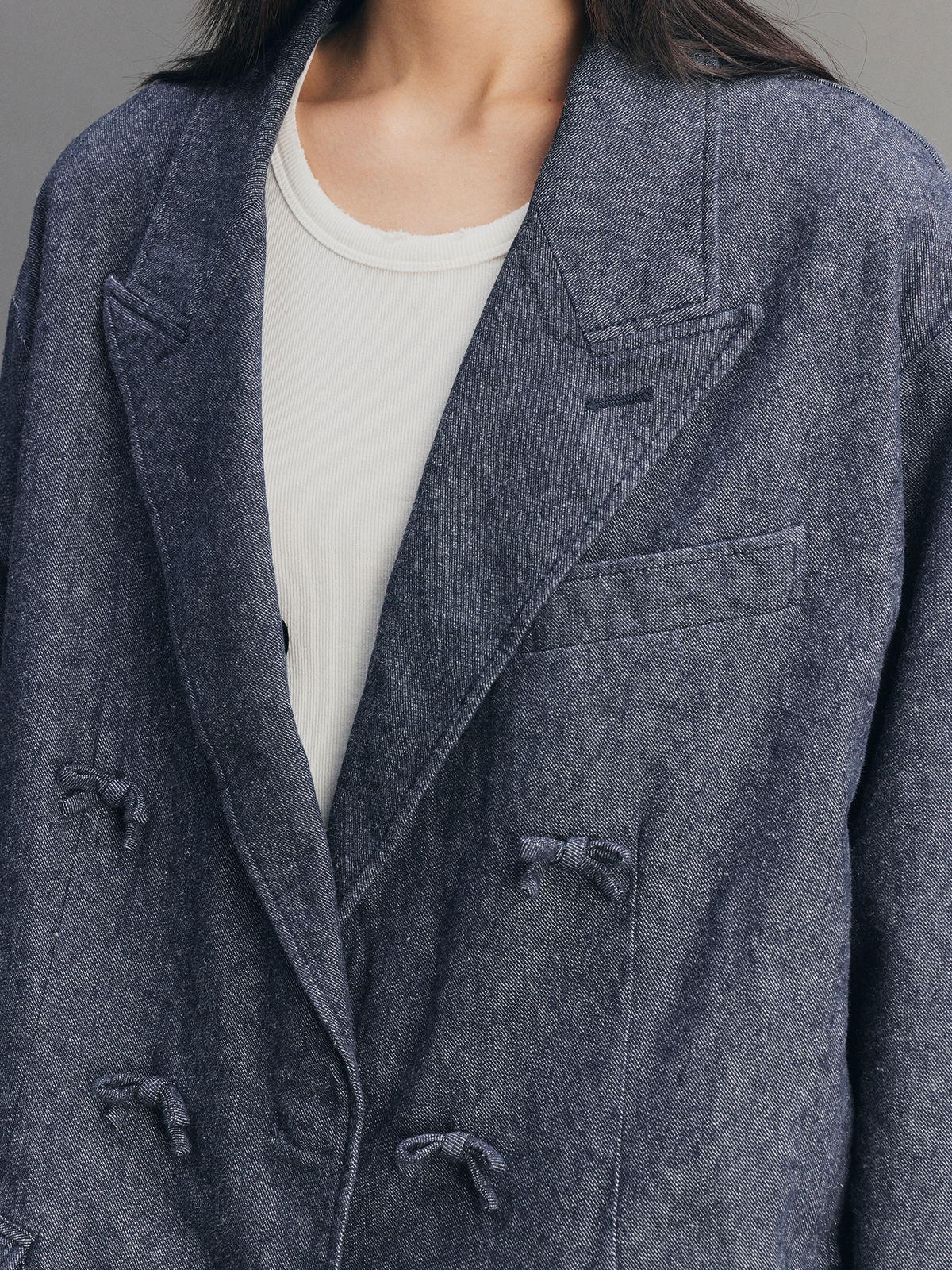 Playful Bow Vintage Blazer