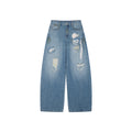 Casual Romantic Lace Crochet Bootcut Jeans
