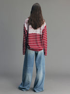 Casual Romantic Lace Crochet Bootcut Jeans