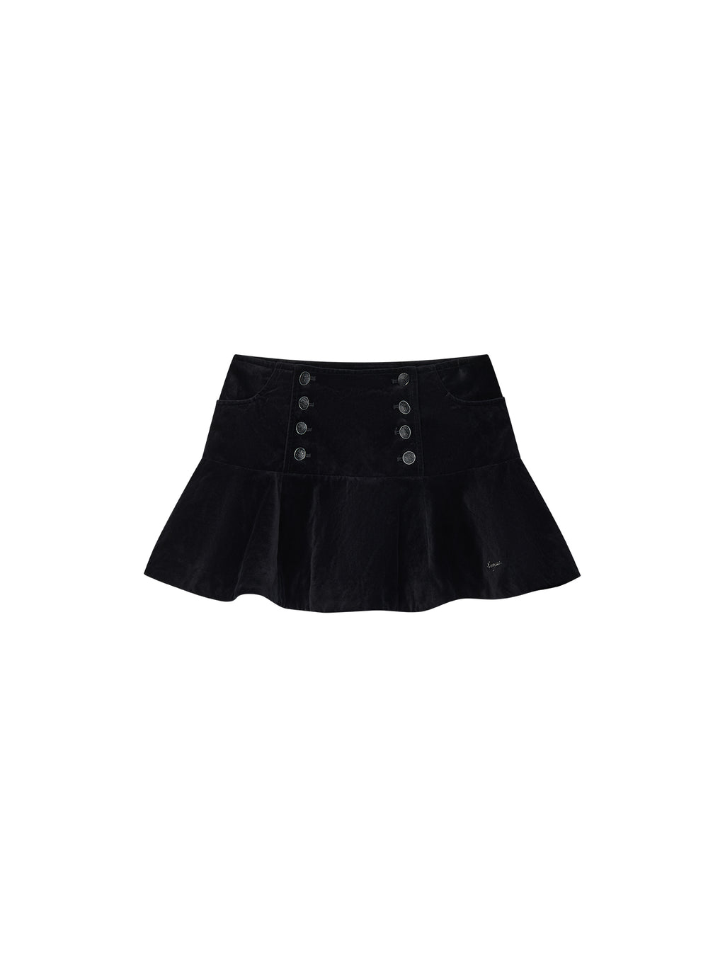 Napoleonic Officer Velvet Mini Skirt
