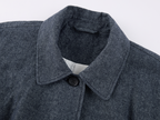 Sculptural Bow Pocket Balmacaan Coat