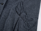Sculptural Bow Pocket Balmacaan Coat