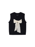 Vintage Lace Bow Knit Vest