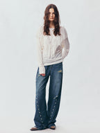 Romantic Lace Collegiate Sweatshirt