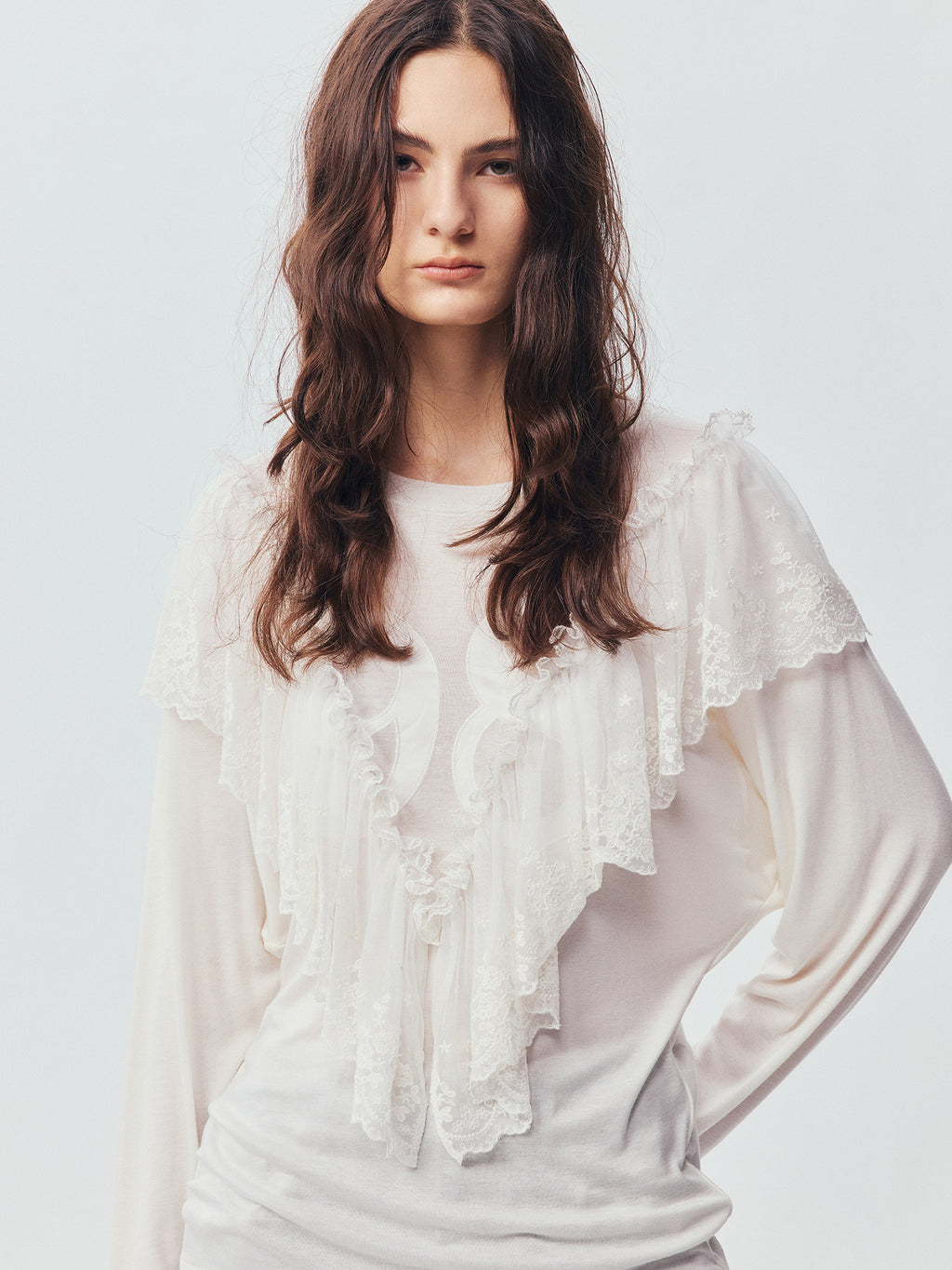 Romantic Lace Collegiate Sweatshirt