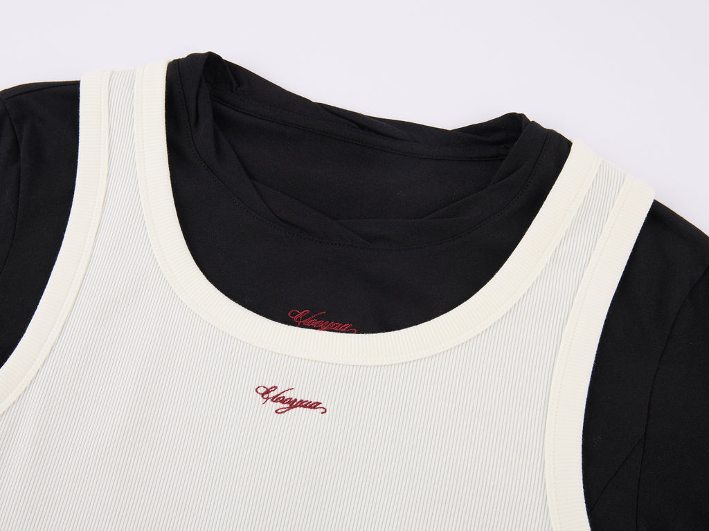 Layered Tank Style T-shirt