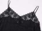 Classic Lace Panel Camisole Dress