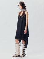 Classic Lace Panel Camisole Dress