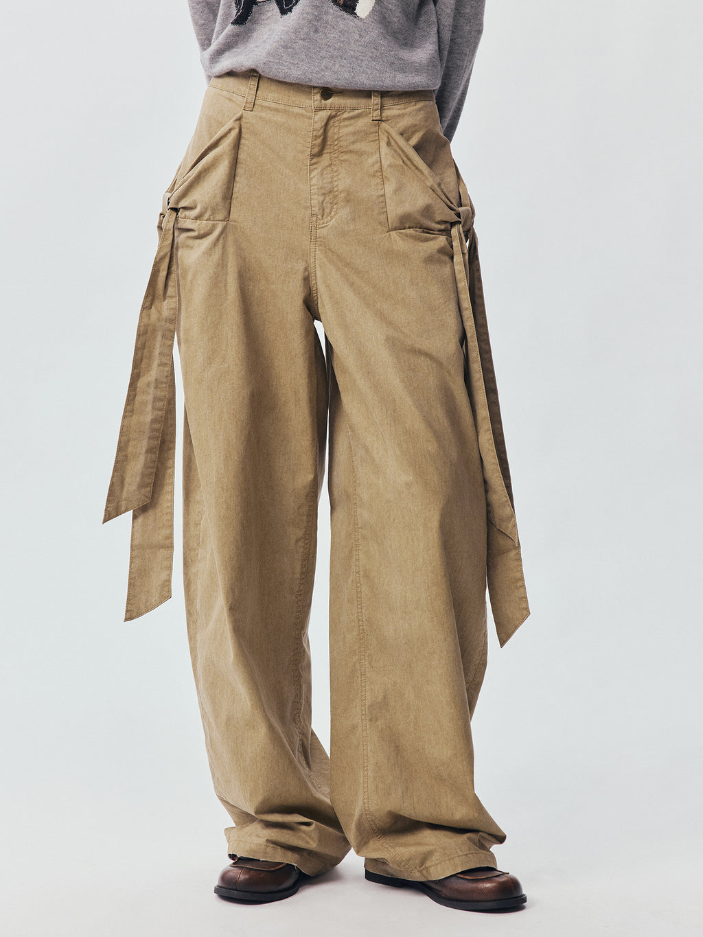 Bow Pocket Cargo Trousers