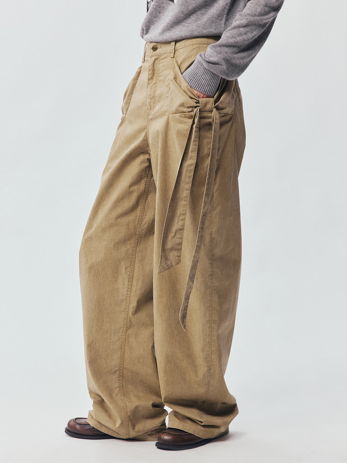 Bow Pocket Cargo Trousers