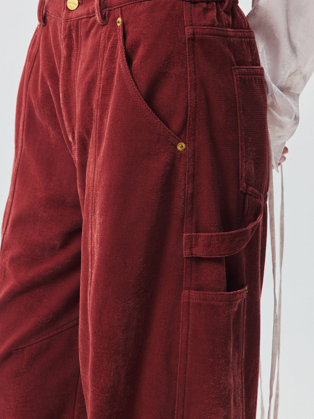 Vintage Washed Red Workwear Pants