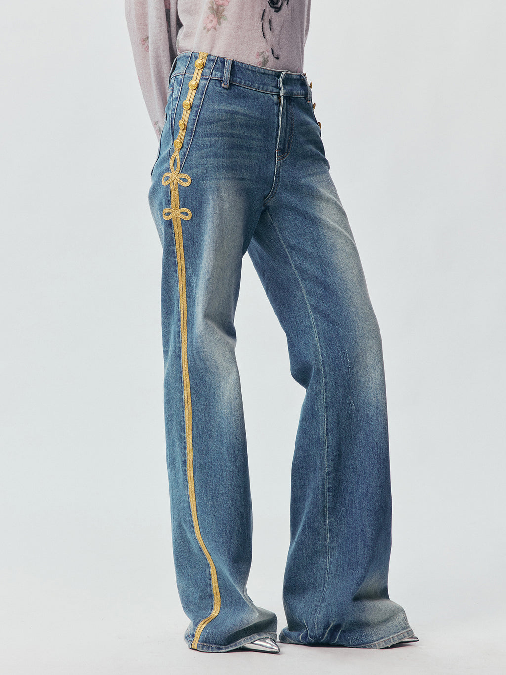 Office Gold Braid Jeans
