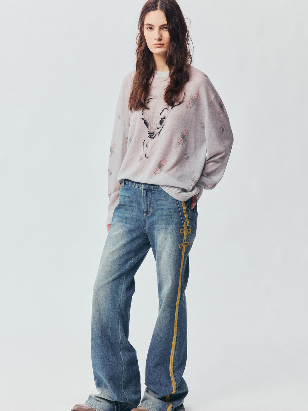 Office Gold Braid Jeans